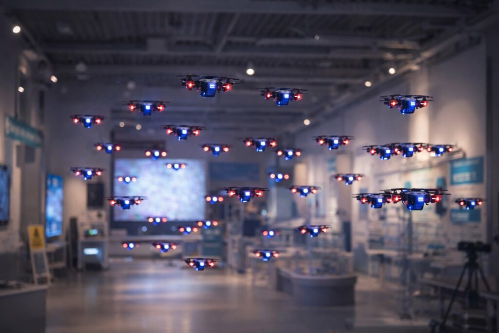 ドローンのテストフライト